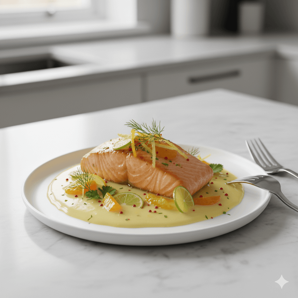 Saumon Sauce Agrumes