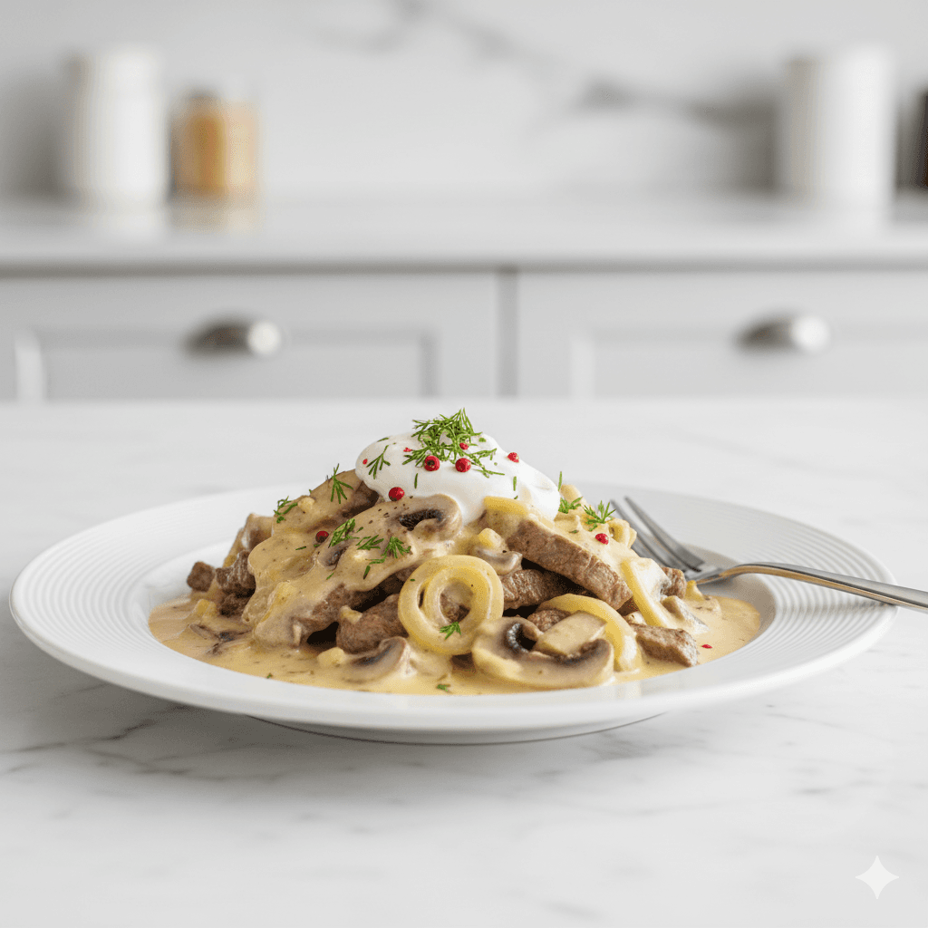 Boeuf stroganoff