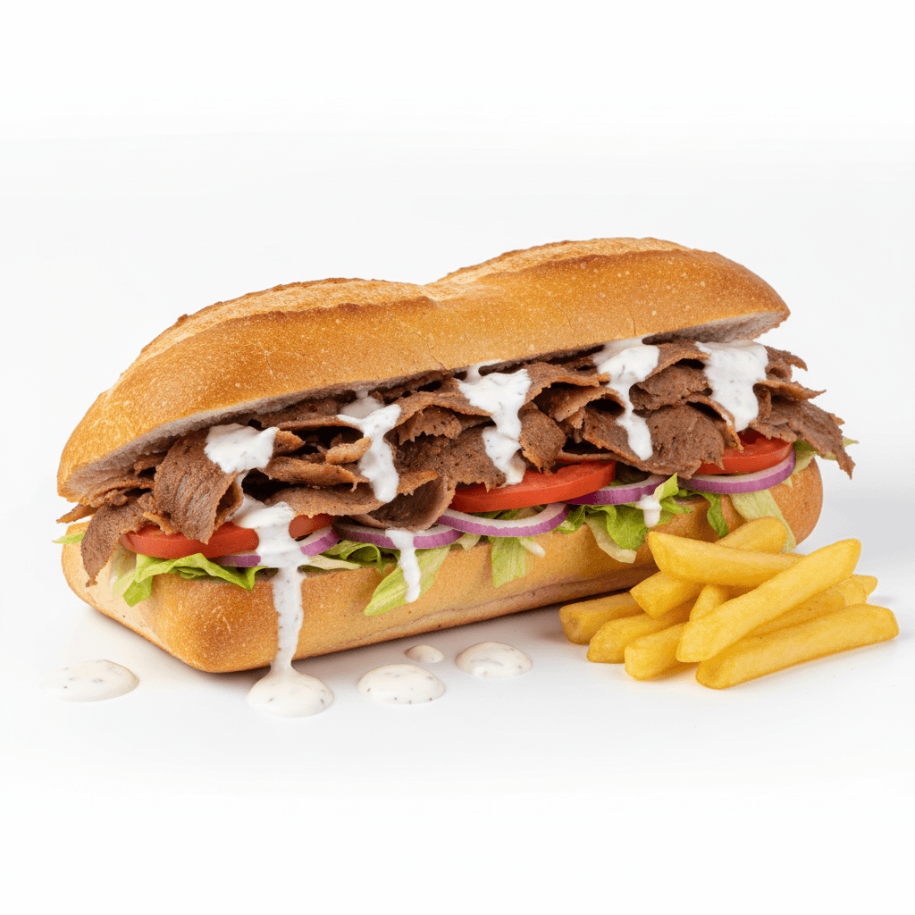 Homemade Kebab Sandwich