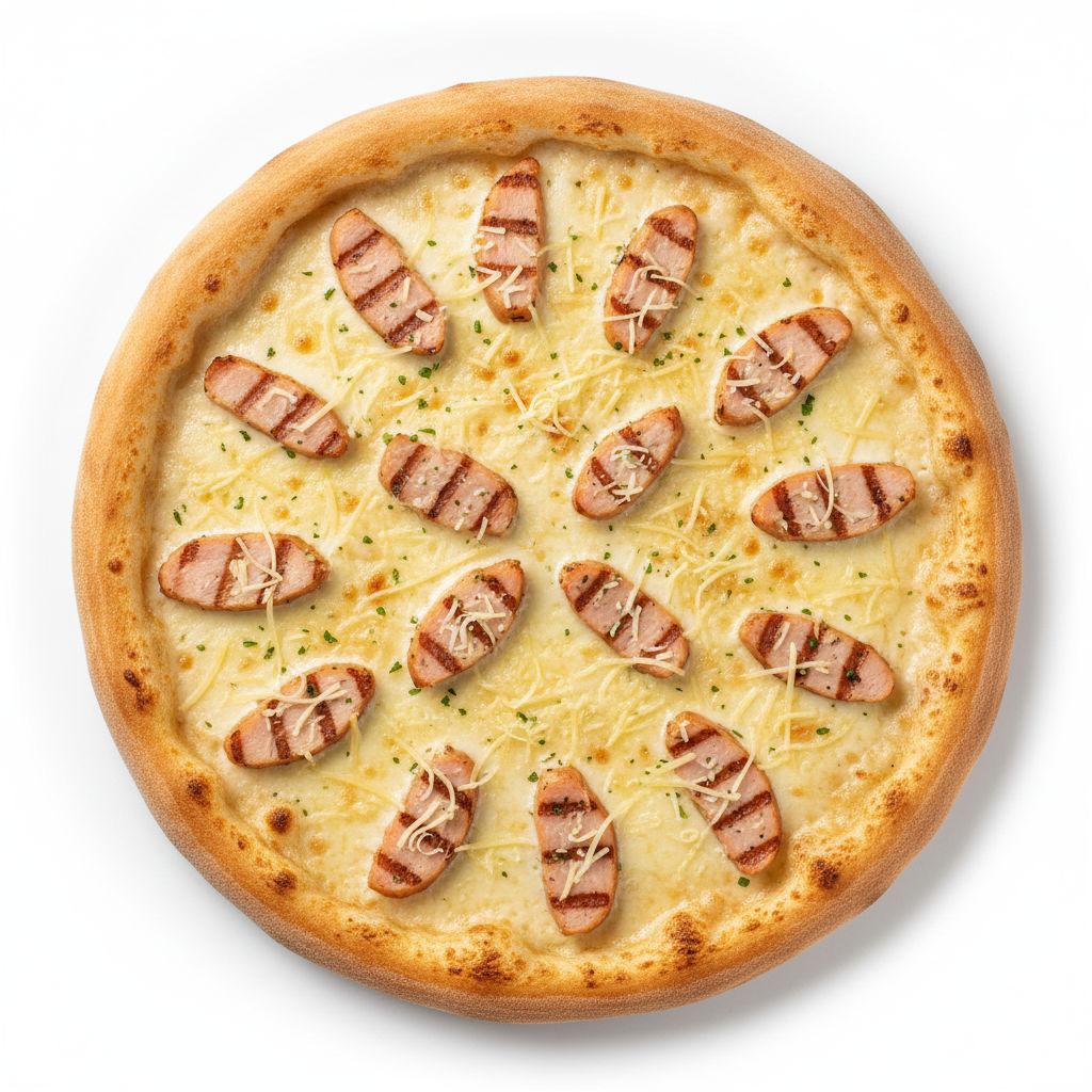 Pizza Poulet Fumé Blanche