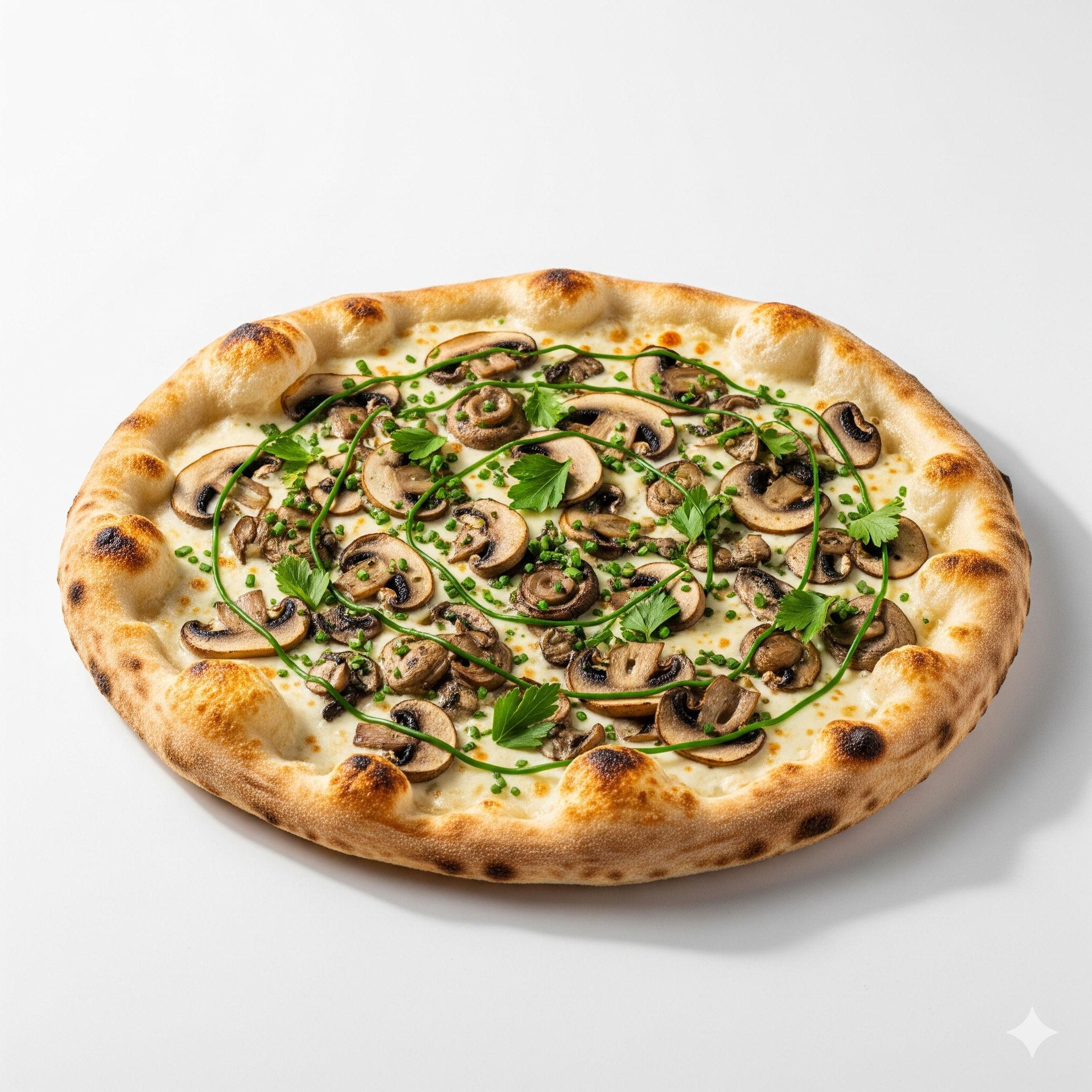 Pizza Champignon Blanche