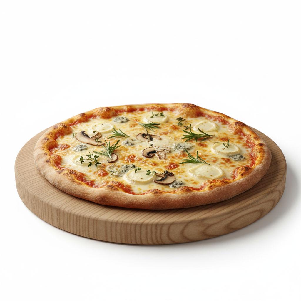 Pizza 4 fromages Blanche