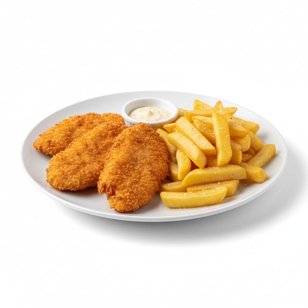 Plat Poulet pané