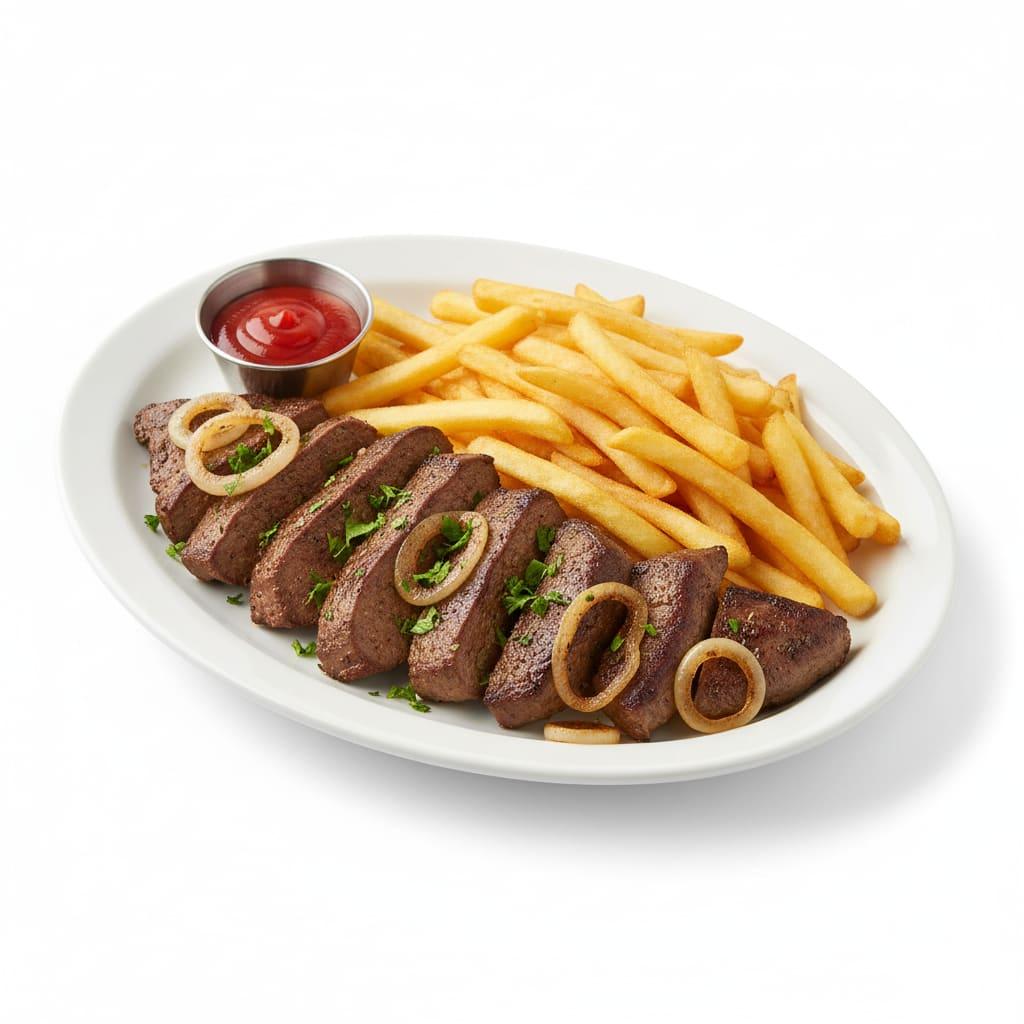 Plat Kebda marinée